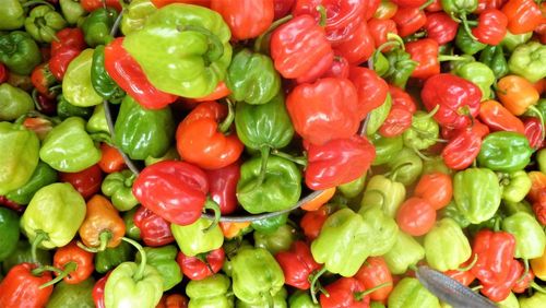 Full frame shot of chopped vegetables