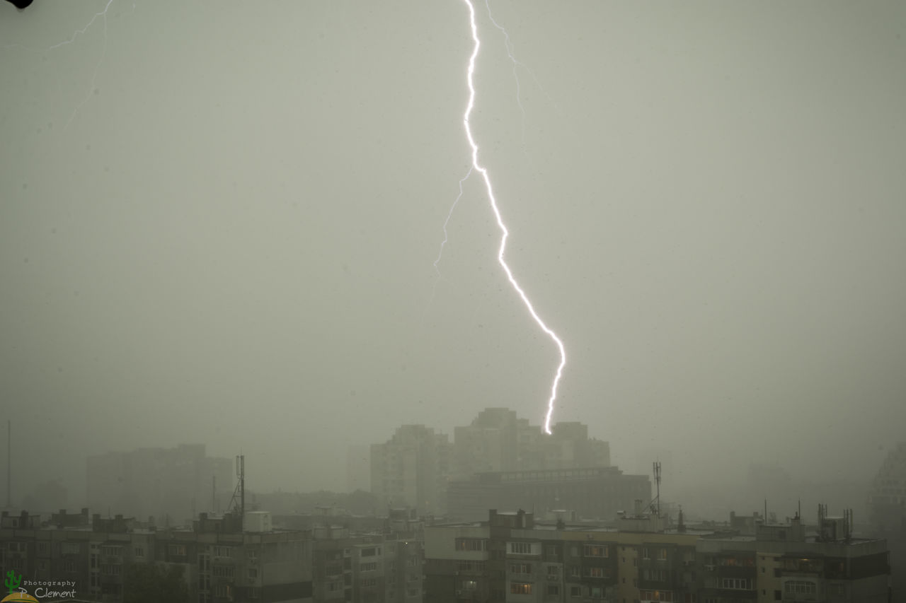 LIGHTNING OVER CITY