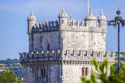 Low angle view of historical building against sky