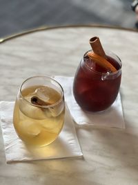 Close-up of drink on table