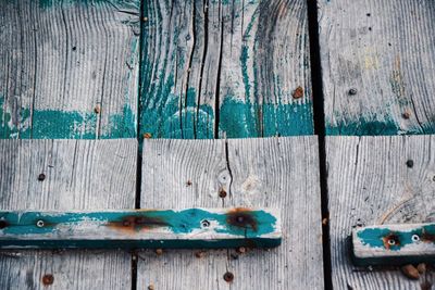 Full frame shot of old wooden door