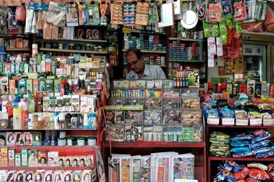 Full frame of market stall for sale