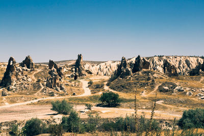 Rock formations in a desert