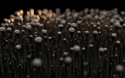 Close-up of wet lights