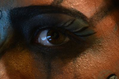 Close up of human eye