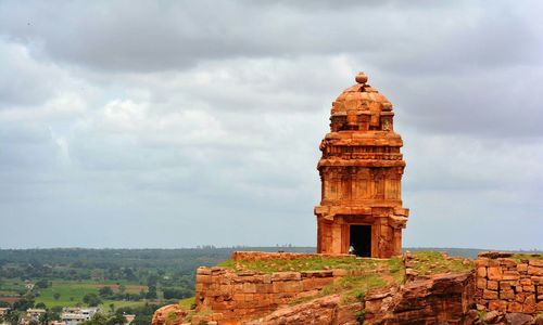 Old ruins against cloudy sky