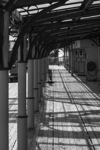 View of railroad station platform