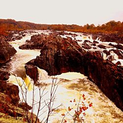 Scenic view of rock formations