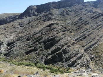 Scenic view of rocky mountains