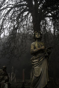 Statue in cemetery