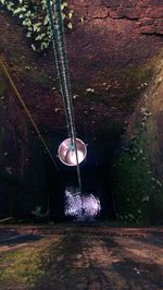 Close-up of illuminated lamp