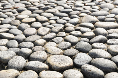 Extreme close up of pebbles