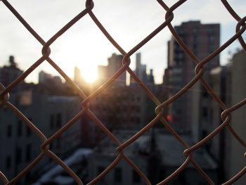 Close-up of chainlink fence