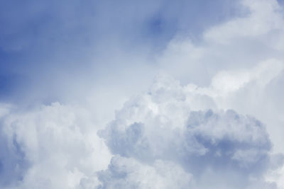 Low angle view of cloudy sky