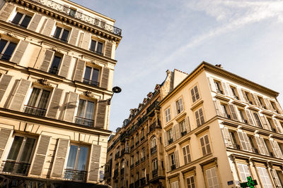 Low angle view of old building against sky