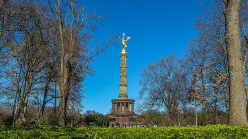 Berlin tiergarten view to the victory column