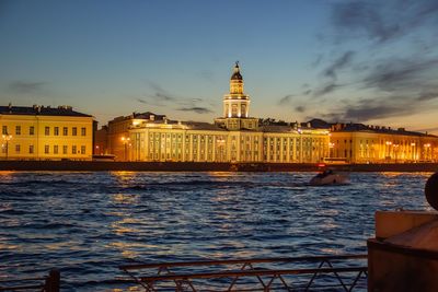 View of buildings at waterfront