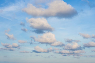 Low angle view of clouds in sky