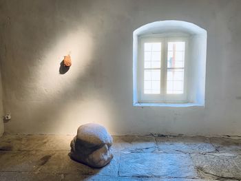 Small window in abandoned building