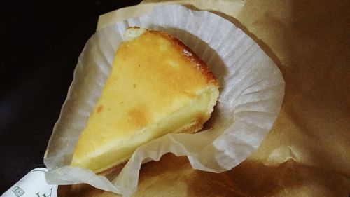 Close-up of bread in plate