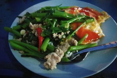 Close-up of served food