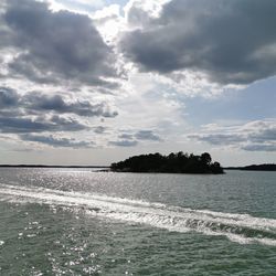 Scenic view of sea against sky