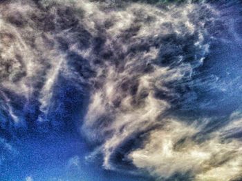 Low angle view of cloudy sky