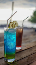 Close-up of drink on table