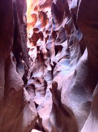 Rock formations in cave