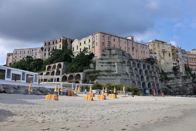 View of buildings on beach