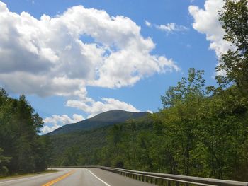 Country road passing through mountains