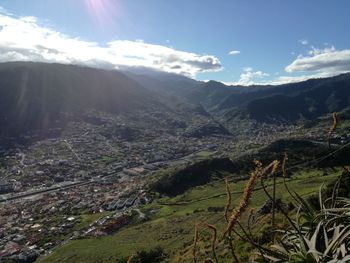 Scenic view of landscape against sky