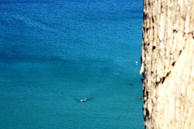 High angle view of sea