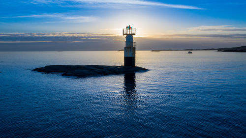 Lighthouse in light