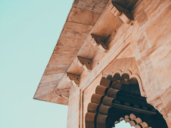 Low angle view of historical building against sky