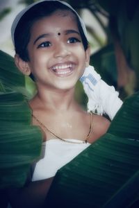 Portrait of a smiling young woman