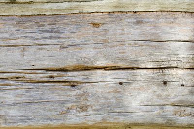 Surface level of wooden planks