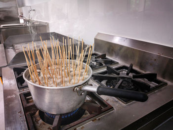 Close-up of food in kitchen at home