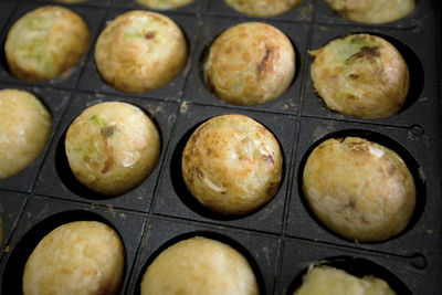 Full frame shot of food in baking tray