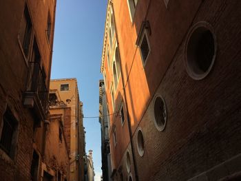 Low angle view of buildings against sky