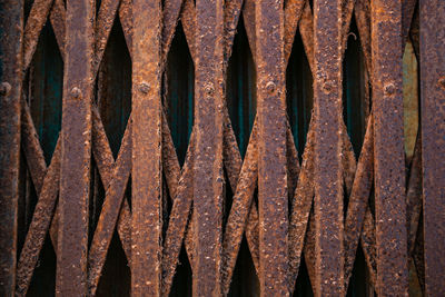 Full frame shot of rusty metal