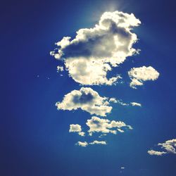 Low angle view of cloudy sky