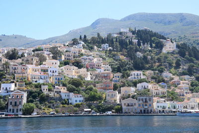 View of buildings in city at waterfront