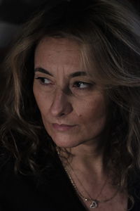 Close-up portrait of woman