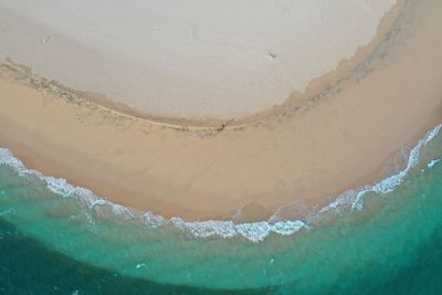 High angle view of beach