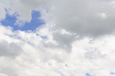 Low angle view of clouds in sky