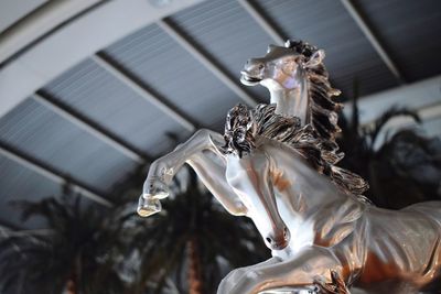 Low angle view of angel statue