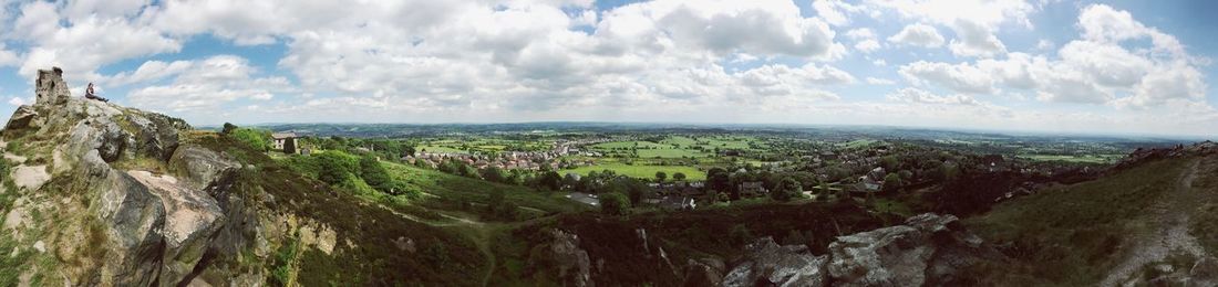 Panoramic view of landscape against sky