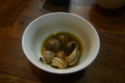 Close-up of food served in plate