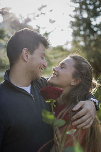 Young woman smiling